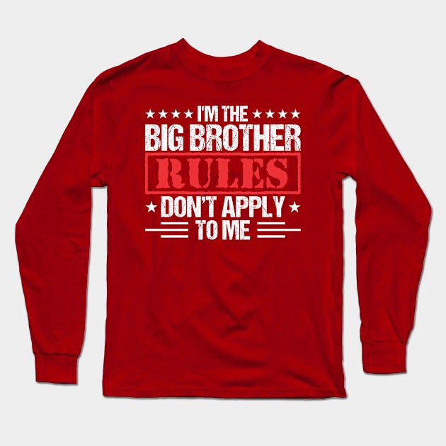 Brothers & Sister Siblings Brother Long Sleeve T-Shirt by Toeffishirts